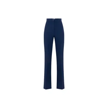Elisabetta Franchi Satin Bands Crêpe Tuxedo Trousers