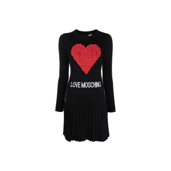 LOVE MOSCHINO Long Sleeved Dresses Women's Black