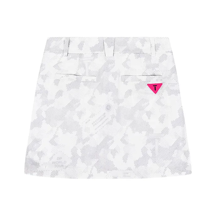 EUROPEAN TOUR Casual Short Skirts Women's Light Gray Print-2