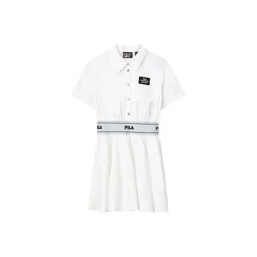 FILA Short Sleeved Dresses Women's White