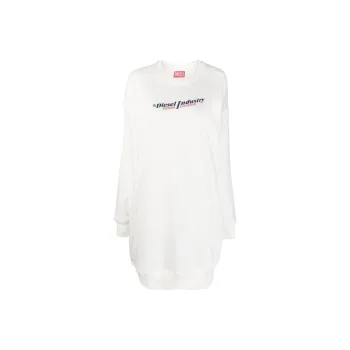 DIESEL Long-Sleeved Dresses Women's White