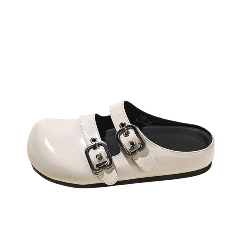 POOQ Rubber Sole Abrasion Resistant Closed Toe Slippers Women's-6