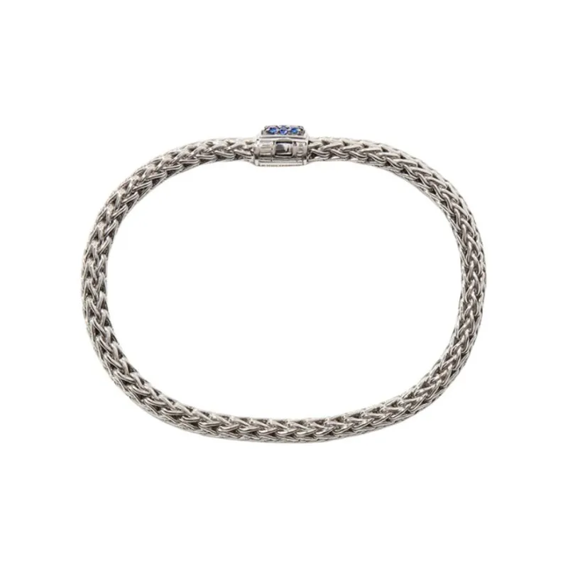 John Hardy Classic Chain 6.5mm Reversible Sapphire Pavé Bracelet-1