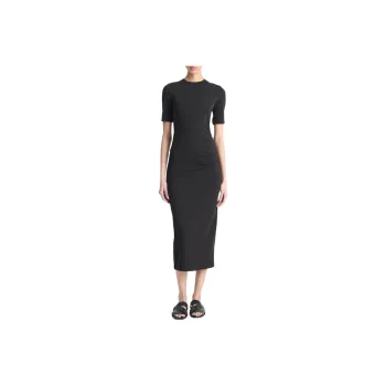 VINCE FW24 Short-Sleeved Dresses Women's Black