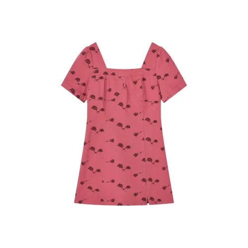Love To Serve Short-Sleeved Dresses Women's Pink Floral