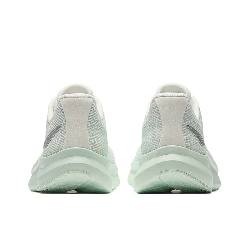 Anta Cushioning Rebound Height Increasing Lightweight Low Top Training Racing Running Shoes Women's White Green-3
