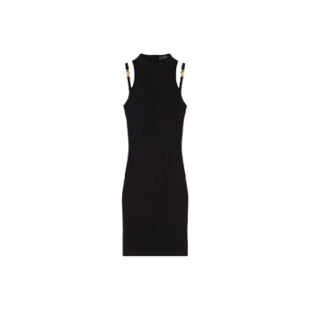 VERSACE Sleeveless Dresses Women's Black