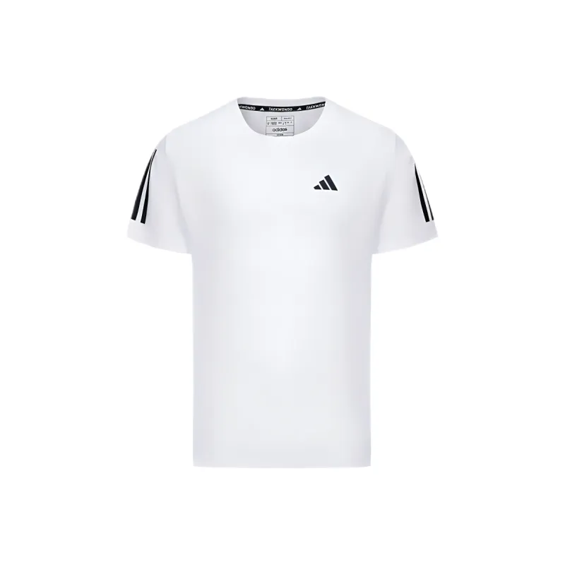 Adidas Short Sleeved T Shirts Men's White-0
