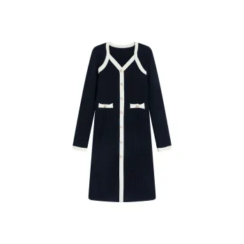 Famanxuan Long Sleeved Dresses Women's Black