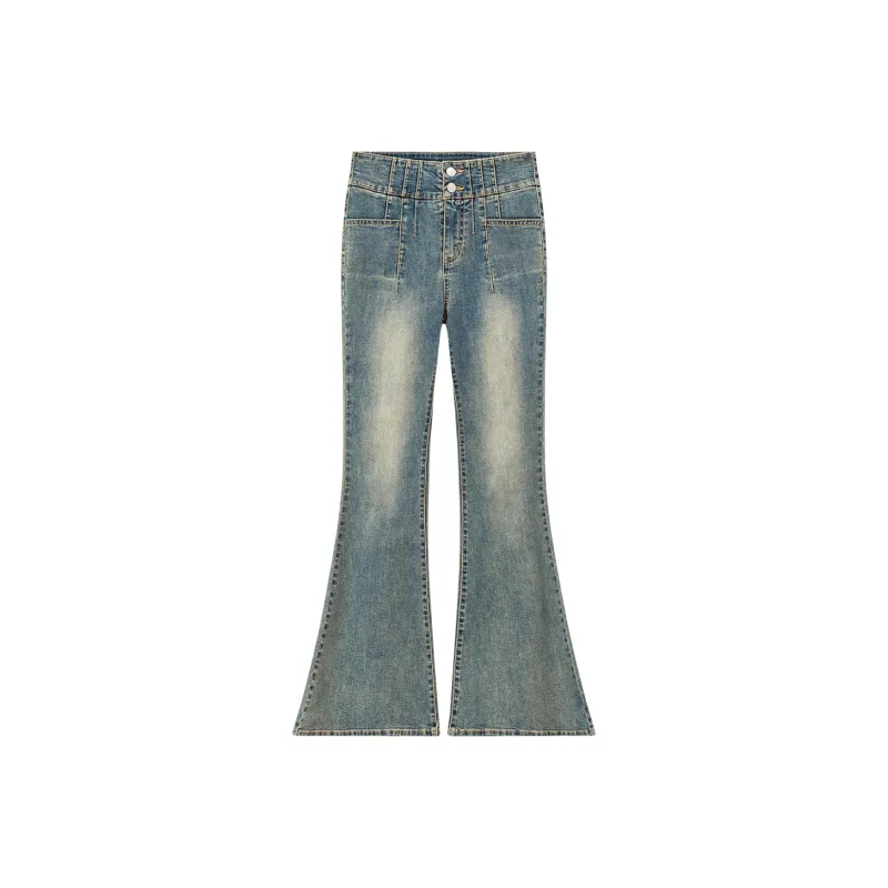 CHUU Jeans Women's Dark Denim Blue-0