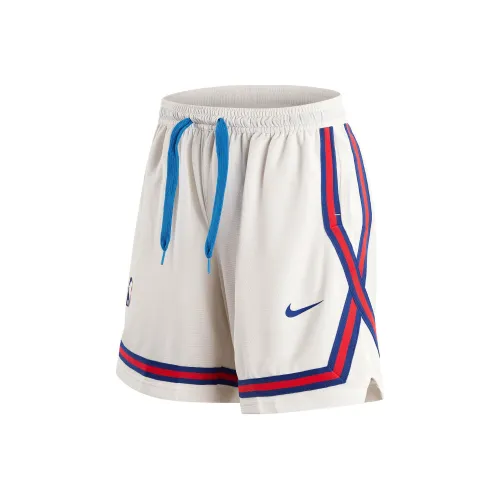 Nike FW22 Dri Fit Women'ss Striped Logo Drawstring Shorts White