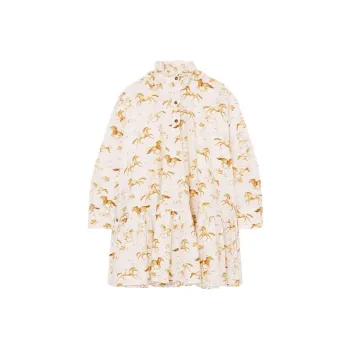 GANNI Long Sleeved Dresses Women's Yellow