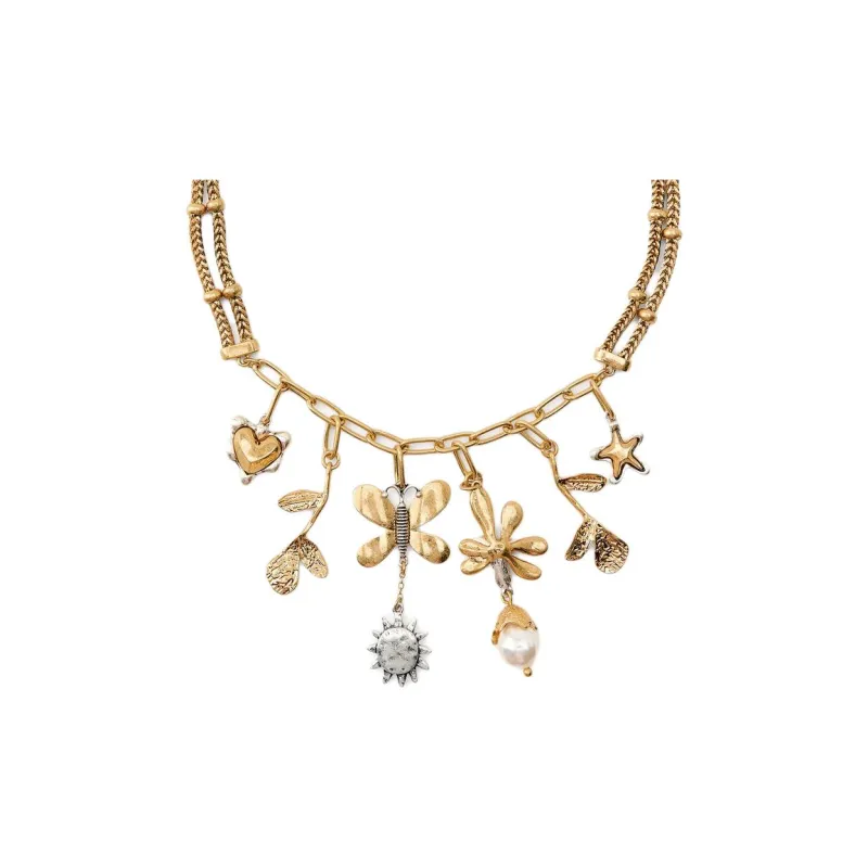 ZARA Metal Necklaces Women's Gold-0