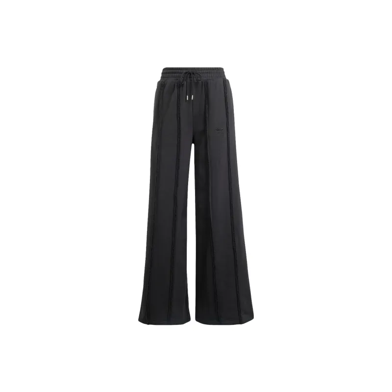 Adidas Originals DISTRESSED SWEAT PANTS Knitted Sweatpants Women's Black-0