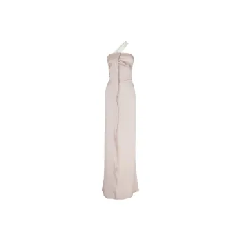 FENDI One shoulder Silk Long Dress