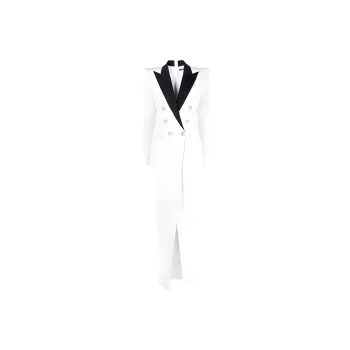 BALMAIN Long-Sleeved Dresses Women's White