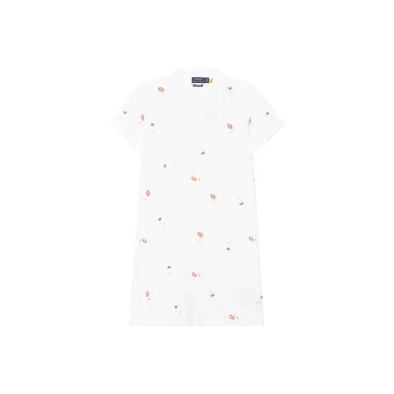 Polo Ralph Lauren SS22 Short Sleeved Dress Women's White-0