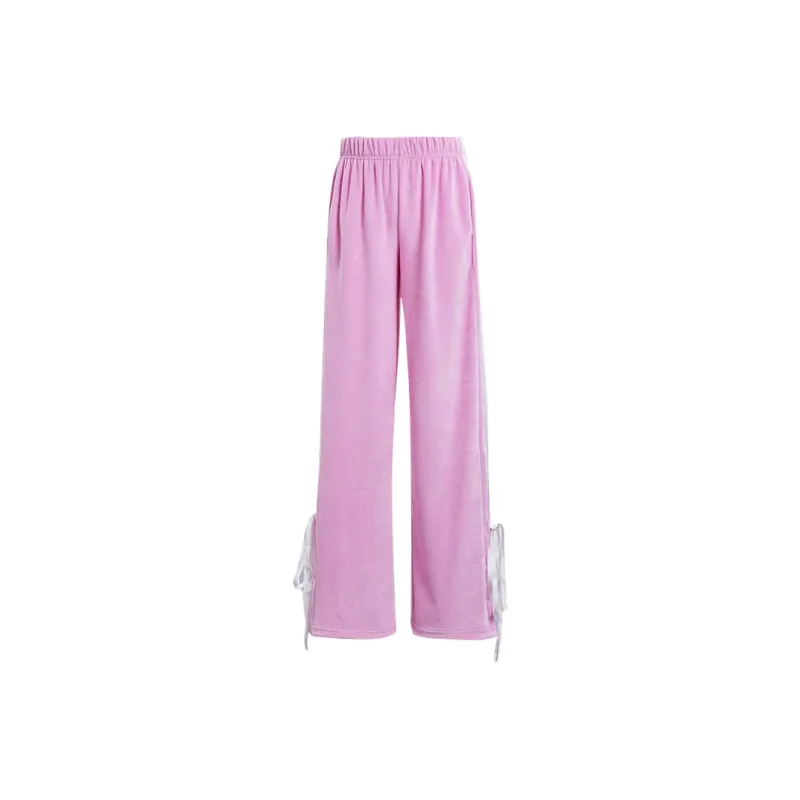 ZXZA Casual Pants Women's Barbie Pink-0