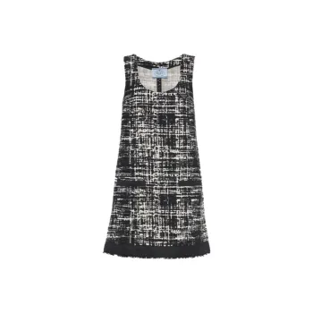 PRADA SS22 Sleeveless Dress Women's Ivory