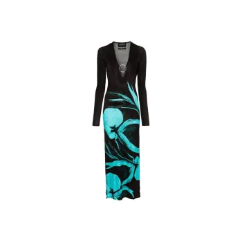 Louisa Ballou Sea Breeze Floral print Dress