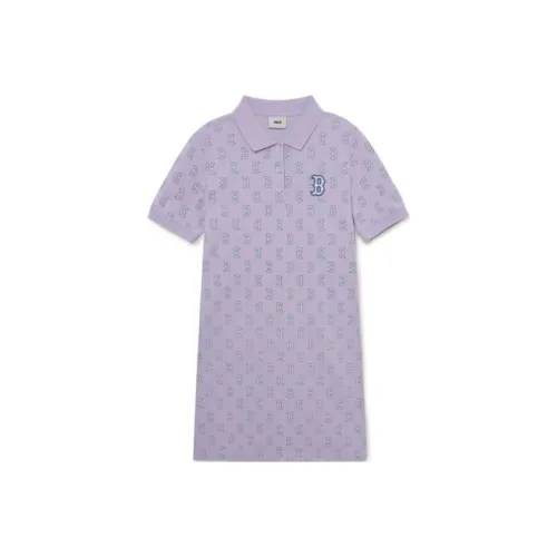 MLB Short Sleeved Dresses Women's Purple