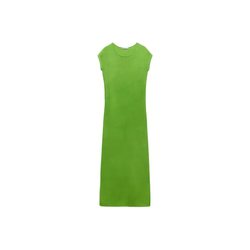 ZARA Short-Sleeved Dresses Women's Apple Green-0