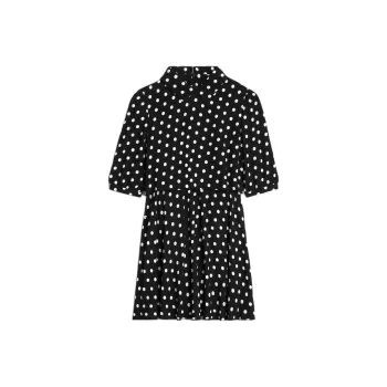 CELINE SS24 Short Sleeved Dresses Women's Black White