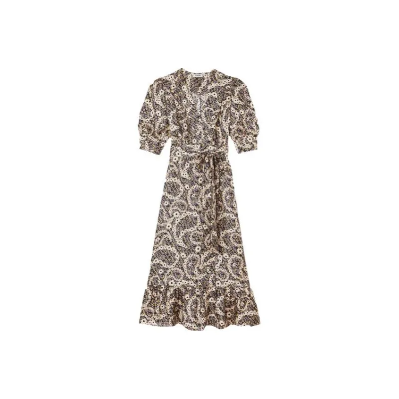 Sandro Short Sleeved Dresses Women's Multicolor-0