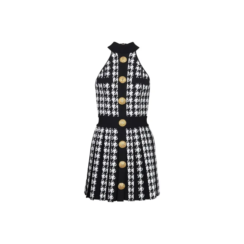 BALMAIN Sleeveless Dresses Women's White-0