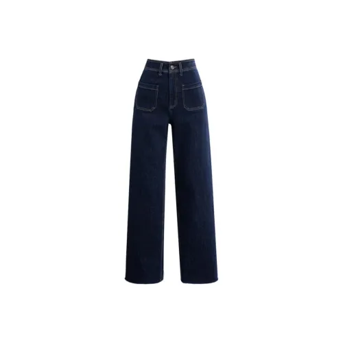 You Cow Me Pants Jeans Women's Dark Blue