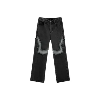 Nt Straight Moderate Jeans Unisex Black