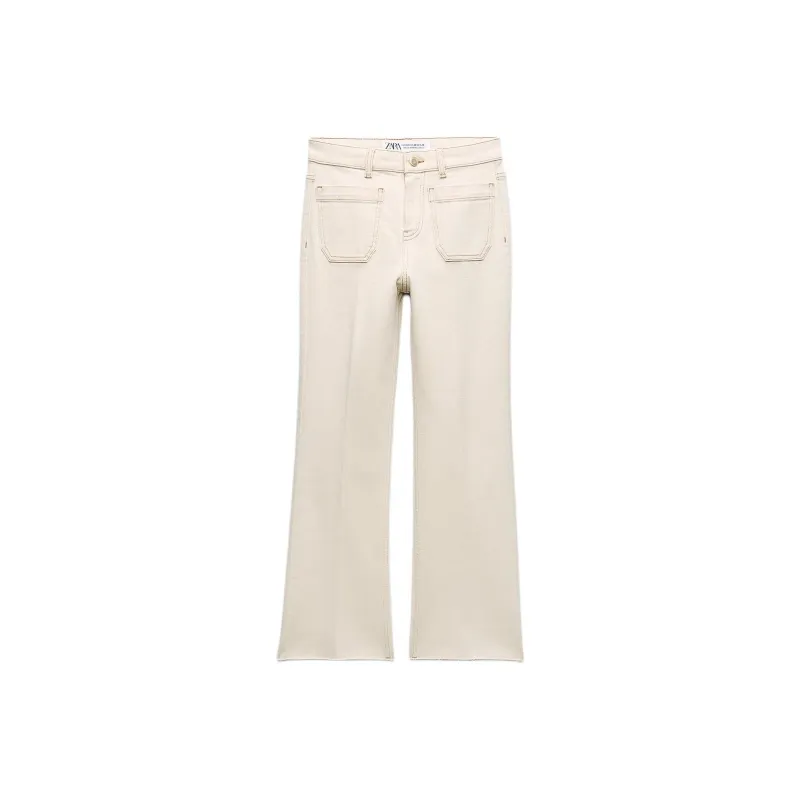 ZARA Jeans Women's White-0