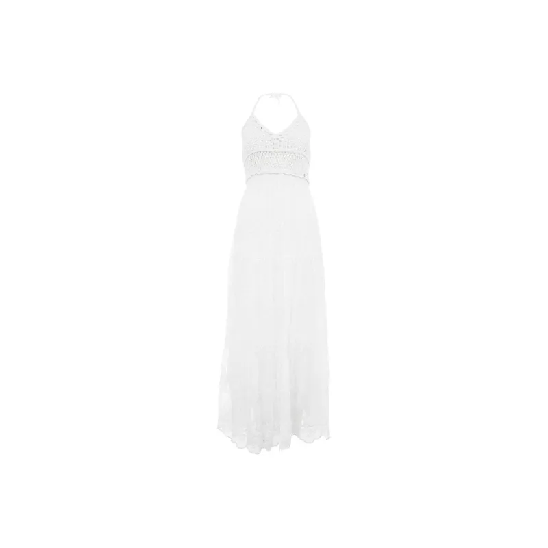 GUESS Sleeveless Dresses Women's White-0