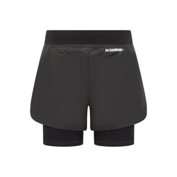 JIL SANDER Logo Printed Elasticated Band Shorts