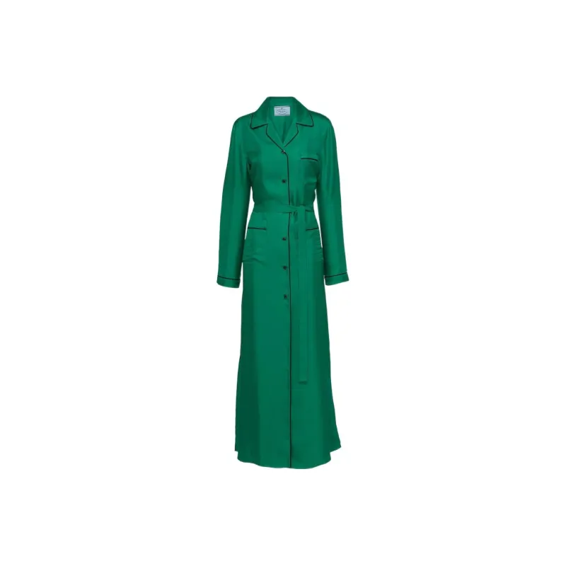 PRADA Long-Sleeved Dresses Women's Green-0
