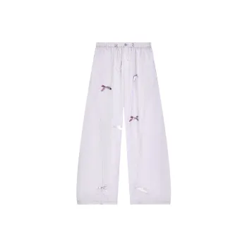 ELF SACK Casual Pants Women's Bowknot Purple