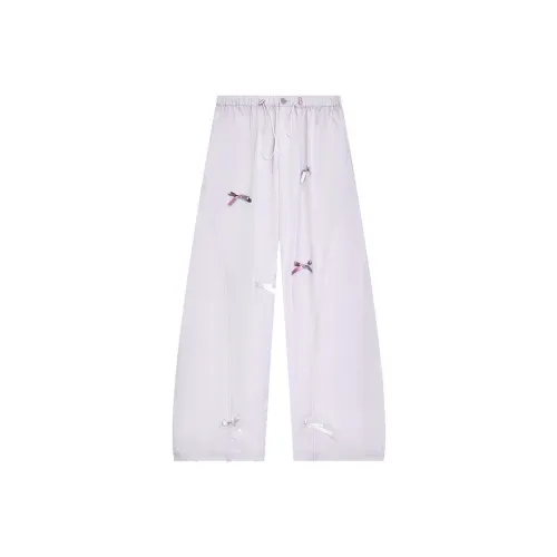 ELF SACK Casual Pants Women's Bowknot Purple