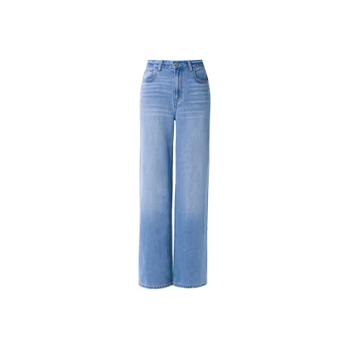 LOFT SHINE SS22 Straight Jeans Women's Denim Blue