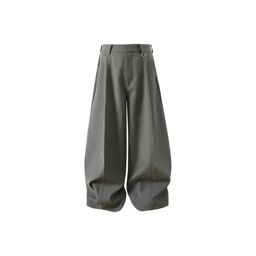 REMODUTION Casual Pants Unisex Gray