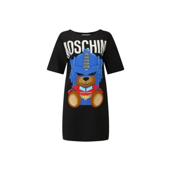 MOSCHINO Short Sleeved Dresses Women's Black
