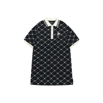 FILA FUSION FOB Series Short Sleeved Dress Women's Pitch Black