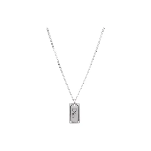 DIOR Silver Necklaces Men's Silver
