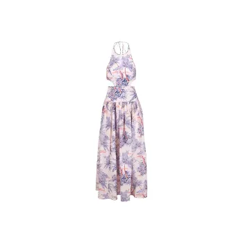 Zimmermann Palm Tree-Print Sleeveless Maxi Dress
