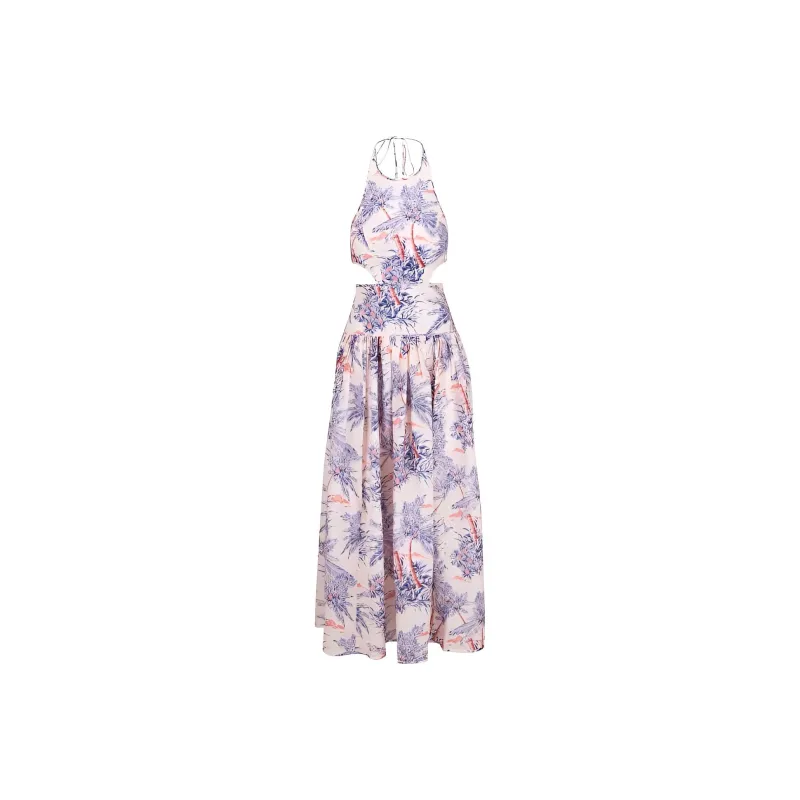 Zimmermann Palm Tree-Print Sleeveless Maxi Dress-0