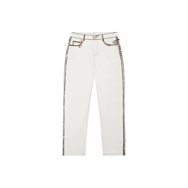XII BASKET Jeans Women's Light Apricot-0