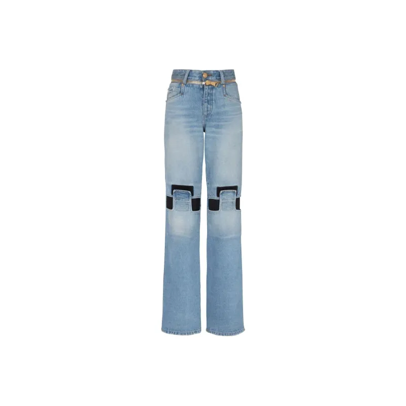 BALMAIN Low rise Straight Jeans-0
