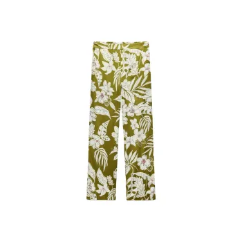 ZARA Casual Pants Women's Light Beige Yellow/Khaki