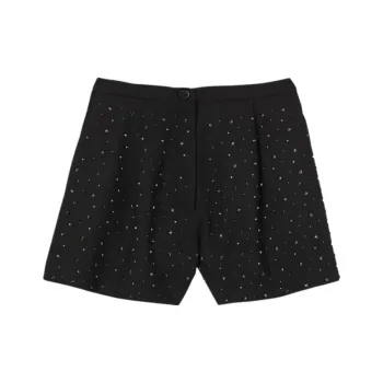 Sandro Rhinestone embellished High waisted Shorts