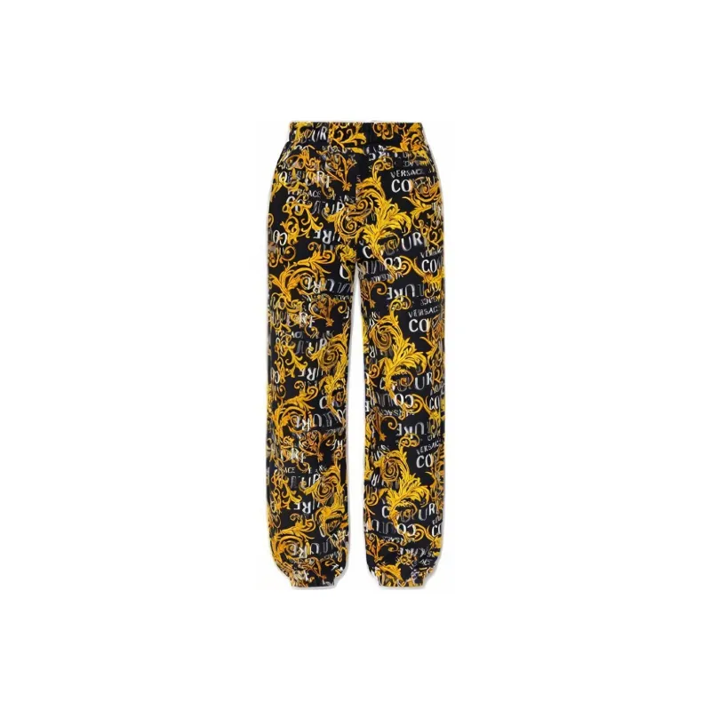 VERSACE JEANS COUTURE SS23 Knitted Sweatpants Women's Black-0