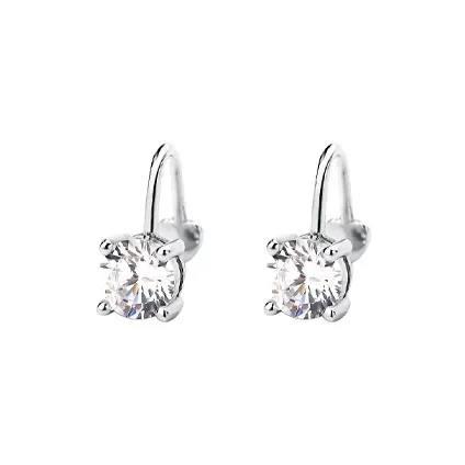 NVBBK S925 Silver Clip On Earrings Women's-1